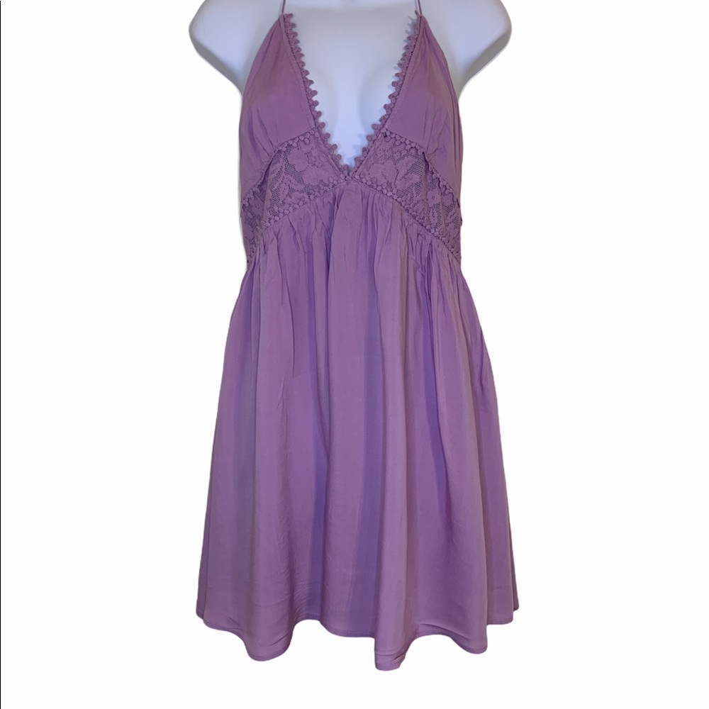Cotton Candy LA Boho Open Back Lace Dress NWT
